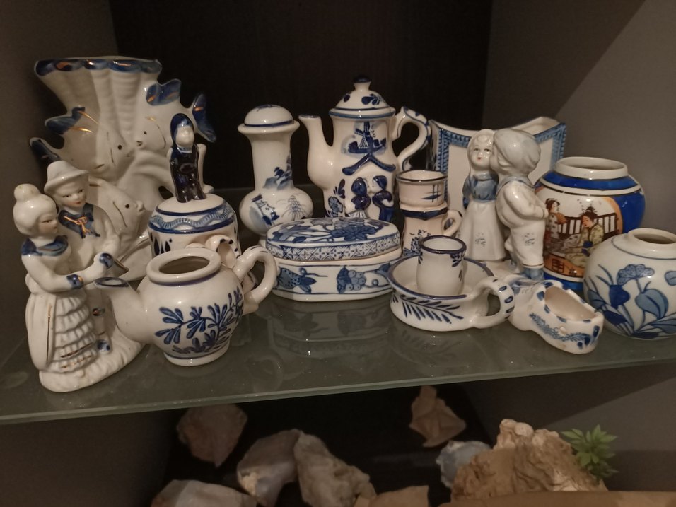 Etnik Desenli Koyu Mavi Seramik Sofra Takımı - Görsel 3