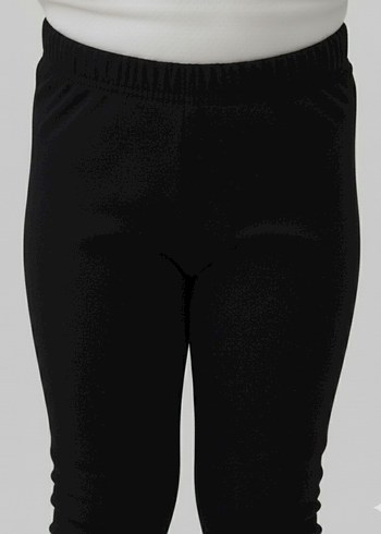 Kız Çocuk Siyah Sıcak Tayt - Görsel 6