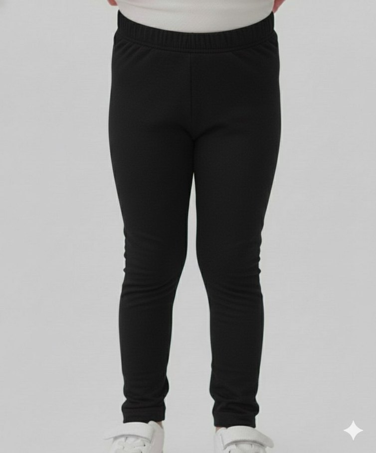 Kız Çocuk Siyah Sıcak Tayt - Görsel 5