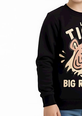 Aslan Baskılı Erkek Çocuk Sweatshirt - Görsel 5