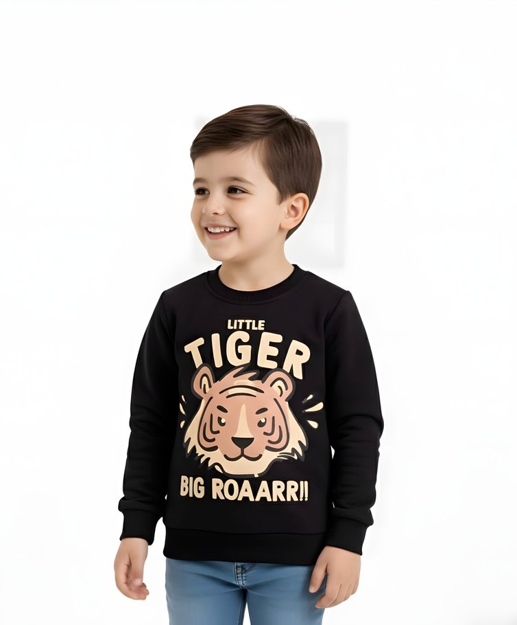 Aslan Baskılı Erkek Çocuk Sweatshirt - Görsel 2