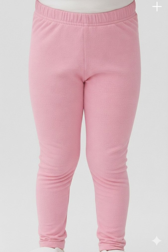 Kız Çocuk Pembe İnce Tayt - Görsel 5