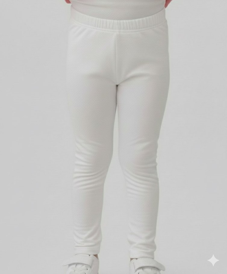 Beyaz Kız Çocuk Tayt - Görsel 5