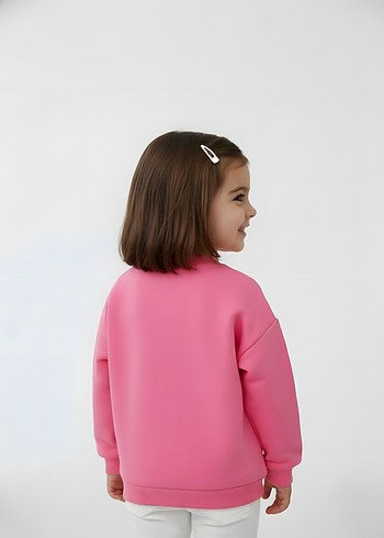 Rahat Kesim Renkli Baskılı Kız Sweatshirt 2-3 Yaş - Görsel 6