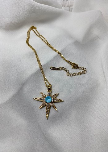 Bohem Altın Renk Zincir Detaylı Midi Kolye - Görsel 2