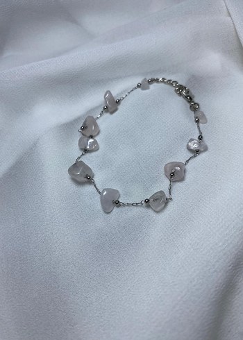 Pembe Kuvars Boncuklu Bohem Küpe - Görsel 3