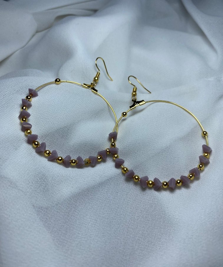 Altın Renkli Boncuklu Bohem Takı Seti - Görsel 4