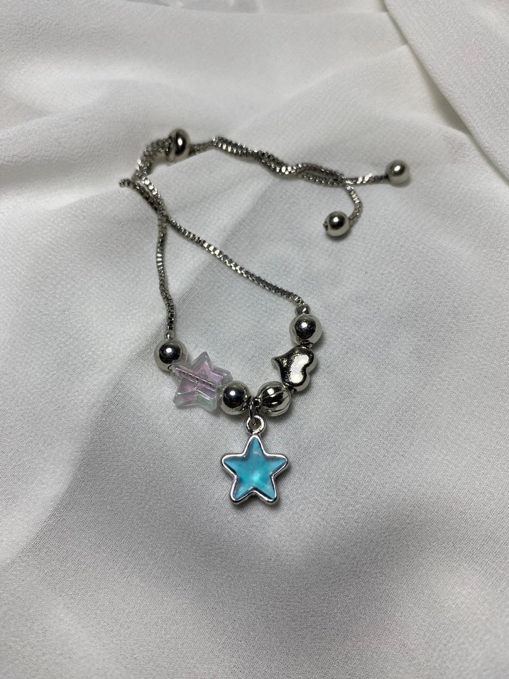 Mavi yıldız desenli pandora bileklik - Görsel 2