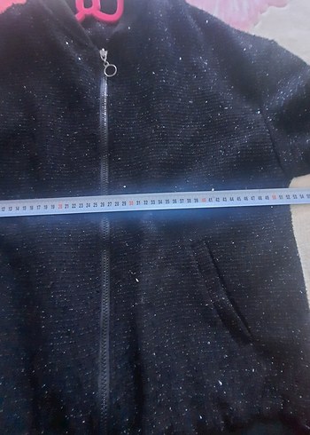 Siyah Pullu Kadın Bomber Ceket - Görsel 3