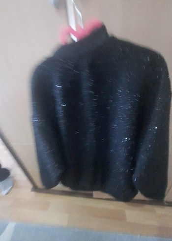 Siyah Pullu Kadın Bomber Ceket - Görsel 2