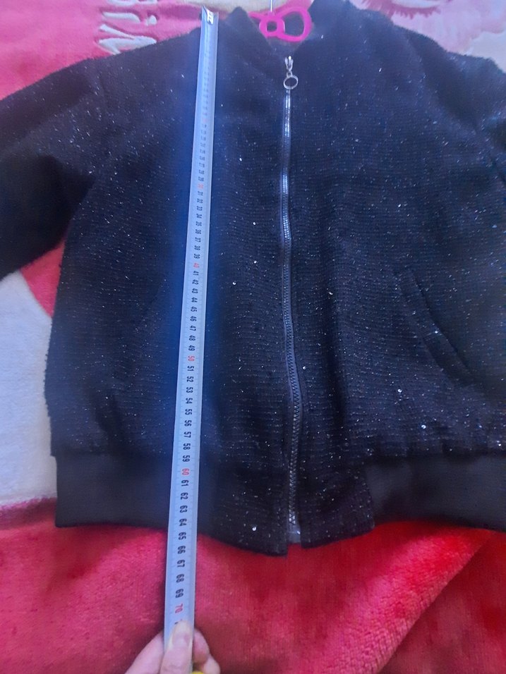 Siyah Pullu Kadın Bomber Ceket - Görsel 4