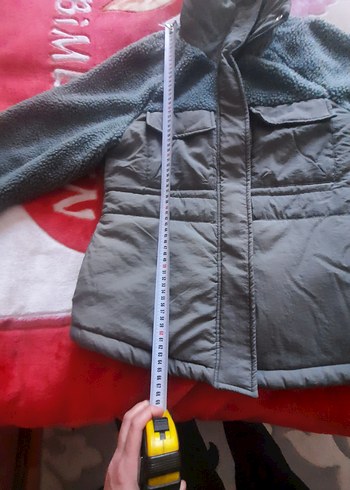 YeşilKemerli Kısa Peluş Kadın Ceket - Görsel 5