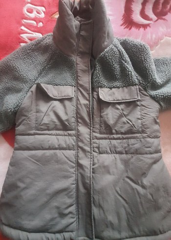 YeşilKemerli Kısa Peluş Kadın Ceket - Görsel 10