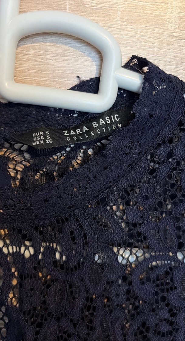 Siyah Dantel Uzun Kollu Bohem Bluz - Görsel 2