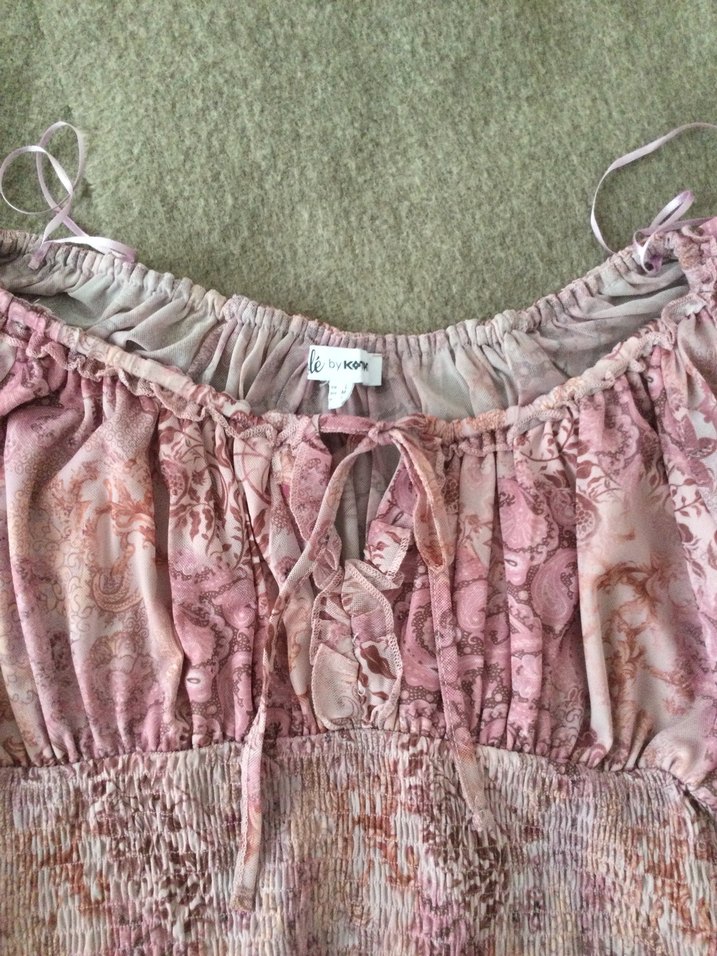 Dantel Detaylı Pembe Bohem Bluz - Görsel 3