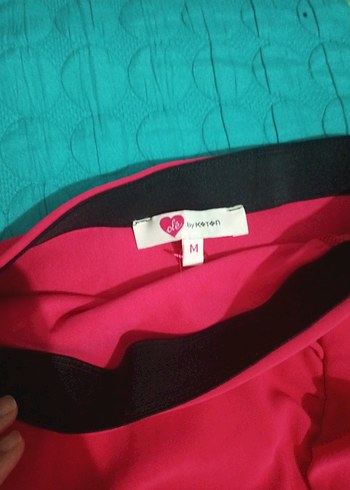 Renkli Drapeli Midi Hamile Etek - Görsel 6