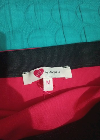 Renkli Drapeli Midi Hamile Etek - Görsel 5