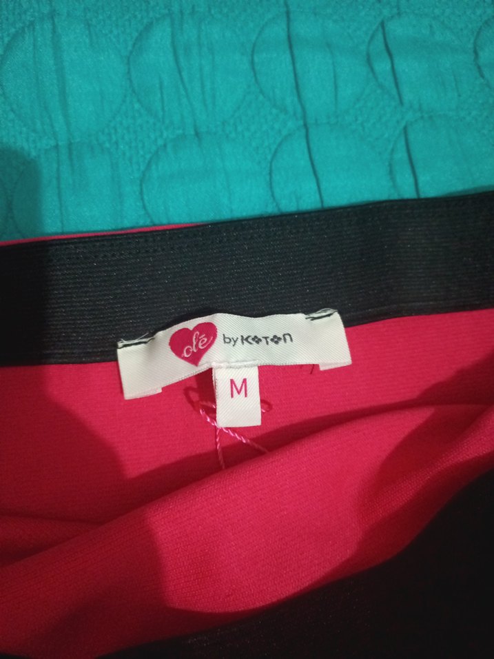 Renkli Drapeli Midi Hamile Etek - Görsel 5