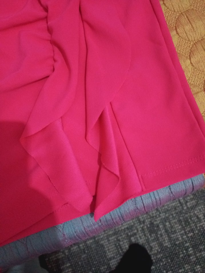 Renkli Drapeli Midi Hamile Etek - Görsel 3