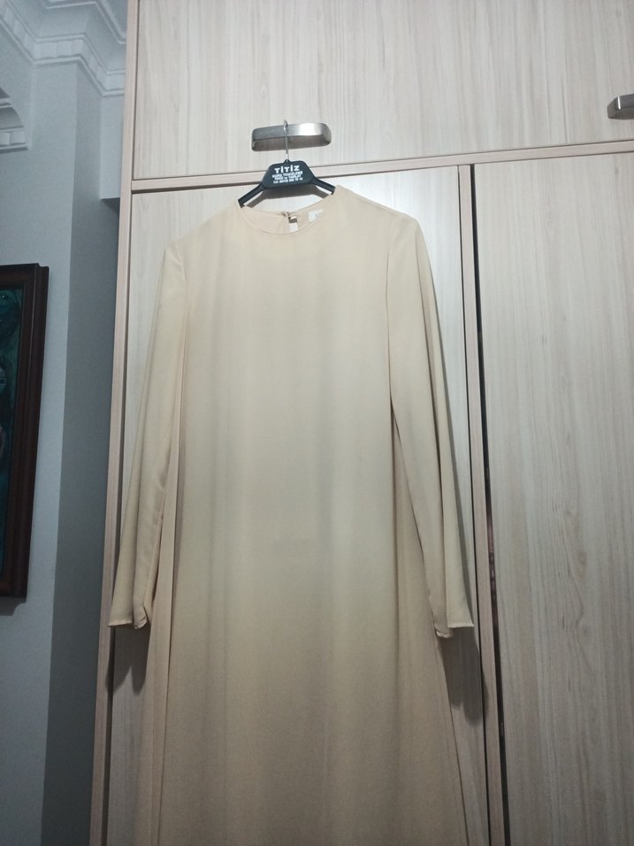 Bej Uzun Kollu Salaş Tunik takim - Görsel 4