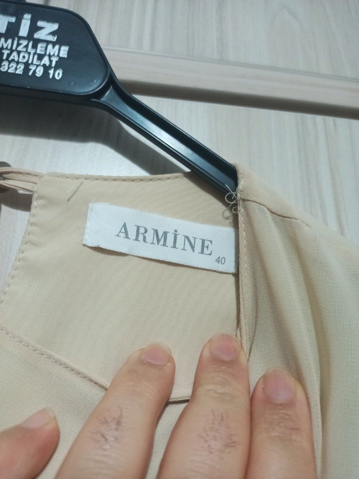 Bej Uzun Kollu Salaş Tunik takim - Görsel 5