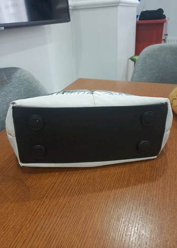 Gri Kadın Günlük Fermuarlı Çanta - Görsel 5