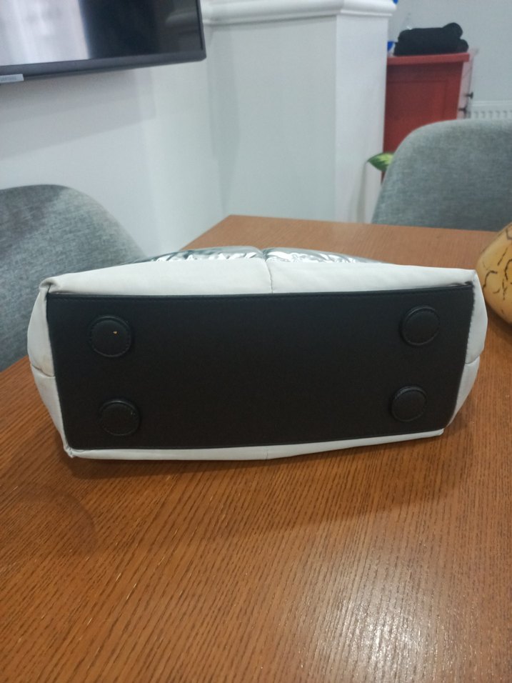 Gri Kadın Günlük Fermuarlı Çanta - Görsel 5