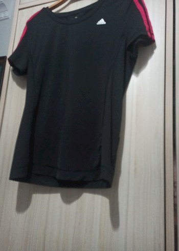 Siyah Kadın Kısa Kollu Spor Tişört - Görsel 2