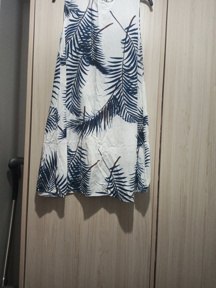 Bohem Tarzı Kolsuz Mini Elbise - Görsel 2