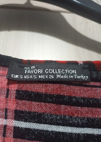 Kırmızı Ekose Desenli V Yaka Kadın Gömlek - Görsel 6