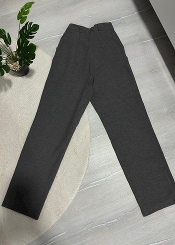 Vatkalı Gri Palazzo Pantolon - Görsel 3