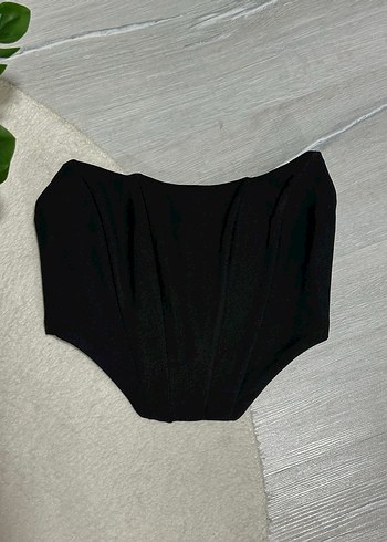 Siyah Straplez Balenli Büstiyer - Görsel 2