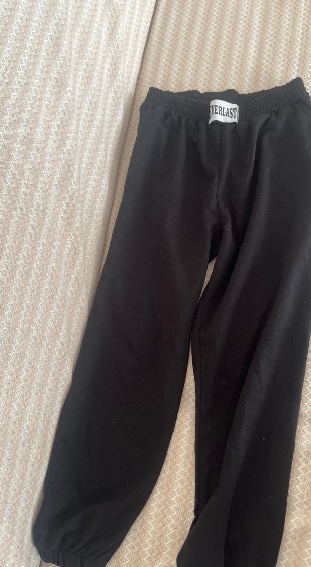 Siyah Rahat Kadın Eşofman Altı - Görsel 2