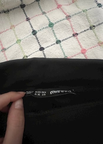 Siyah Kadın Midi Kumaş Pantolon tayt - Görsel 5