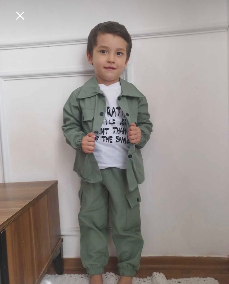 Erkek Çocuk pantolon,badi ve ceketli 3lü takım - Görsel 3