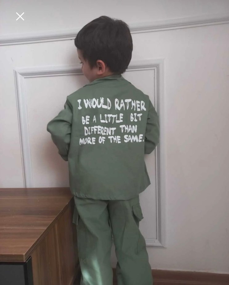 Erkek Çocuk pantolon,badi ve ceketli 3lü takım - Görsel 2