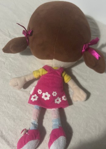 Pembe Çiçekli Pastel Peluş Oyuncak - Görsel 2