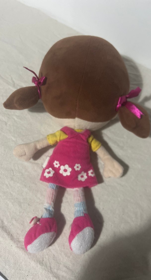 Pembe Çiçekli Pastel Peluş Oyuncak - Görsel 2