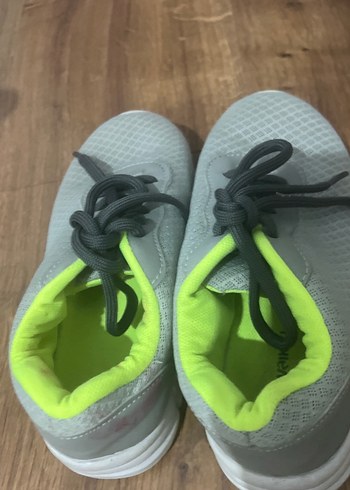 Gri çocuk Spor Ayakkabı Elastik Bağcıklı - Görsel 4