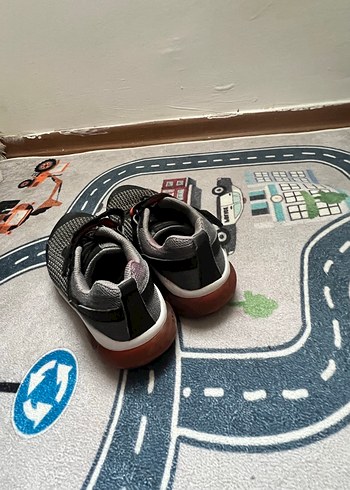 Gri Bağcıklı & Cırt Cırtlı Erkek Çocuk Spor Ayakkabı - Görsel 5