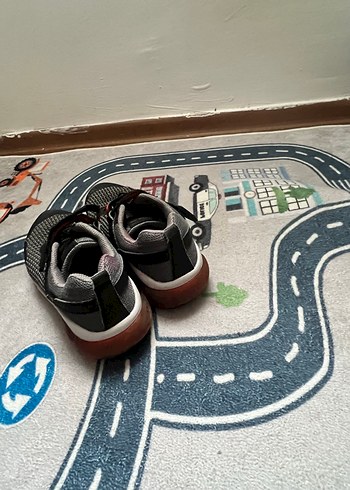 Gri Bağcıklı & Cırt Cırtlı Erkek Çocuk Spor Ayakkabı - Görsel 6