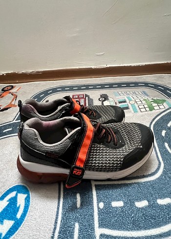 Gri Bağcıklı & Cırt Cırtlı Erkek Çocuk Spor Ayakkabı - Görsel 3