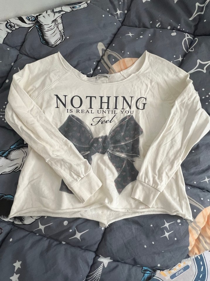 Pamuklu Uzun Kollu Hamile Tişörtü Fiyonk Detaylı - Görsel 2