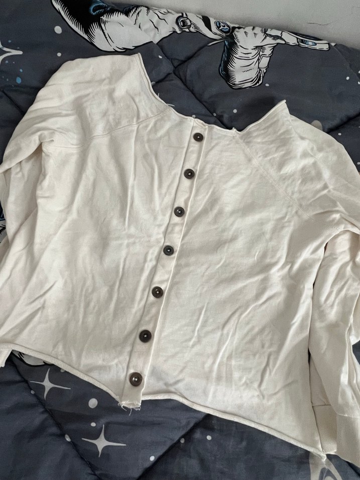 Pamuklu Uzun Kollu Hamile Tişörtü Fiyonk Detaylı - Görsel 4