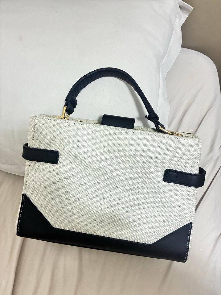 Balmain Paris Beyaz Deri Kadın Çanta - Görsel 2