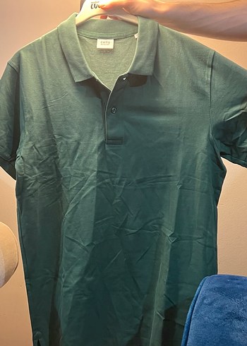 Erkek Yeşil Uzun Kollu Polo Tişört - Görsel 2