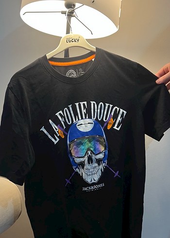 Jack & Jones Siyah Baskılı Erkek Tişört - Görsel 2