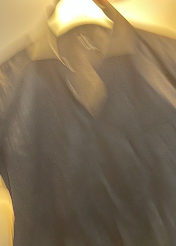 Düğmeli Siyah Erkek Gömlek - Görsel 2