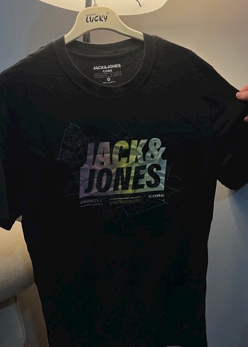 Jack & Jones Siyah Baskılı Erkek Tişört - Görsel 2