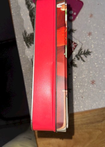 Beyaz Parlak Noel Temalı Dekoratif Kutu - Görsel 3